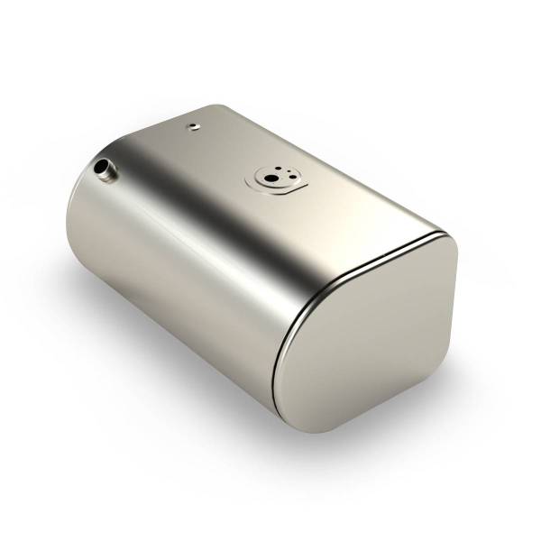 ALTTEC - FUEL TANK 16" X 25" DIAMETER 35" LENGTH 55 GALLONS D SHAPED DRIVER SIDE FRONT FILL FOR INTERNATIONAL 4000 SERIES