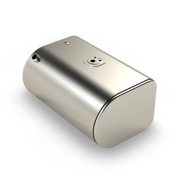 ALTTEC - FUEL TANK 19" X 25" DIAMETER 55" LENGTH 100 GALLONS D SHAPED DRIVER SIDE FRONT FILL W/OUT STEP FOR INTERNATIONAL 4000 SERIES