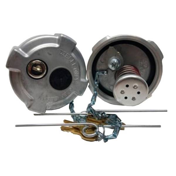 ALTTEC - FUEL CAP 3.5" VENTILATED CAP AND DEPRESSION VALVE WITH KEY KENWORTH
