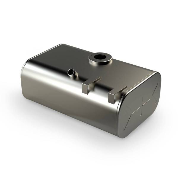 ALTTEC - ALUMINUM FUEL TANK 55 GALLON 15 1/4" X 25" X 38" CENTER FILL WITH SMALL REAR UPPER STEP- PASSENGER SIDE FOR GMC