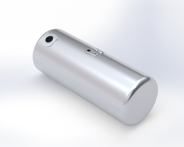 ALTTEC - FUEL TANK 23" DIAMETER 60" LENGTH 100 GALLONS PASSENGER SIDE REAR FILL FOR PETERBILT 2008