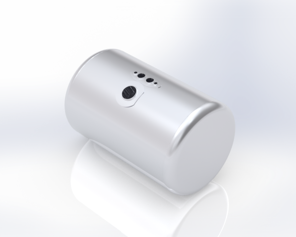 ALTTEC - FUEL TANK 26" DIAMETER 41" LENGTH 90 GALLONS CENTERED FILL FOR PETERBILT