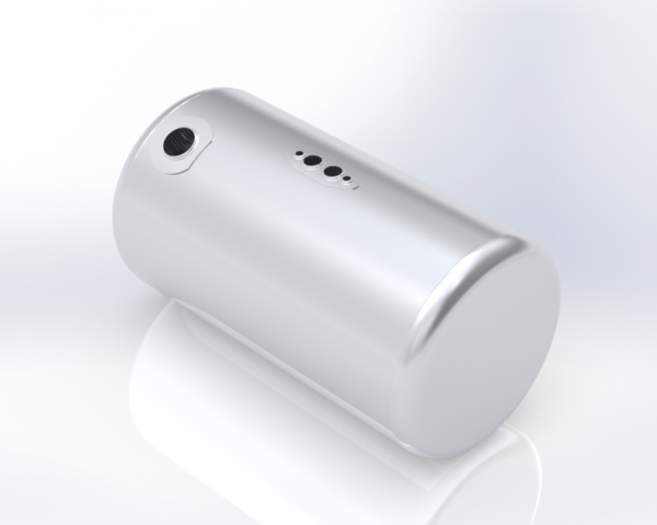 ALTTEC - FUEL TANK 26" DIAMETER 48" LENGTH 100 GALLONS PASSENGER SIDE REAR FILL FOR PETERBILT