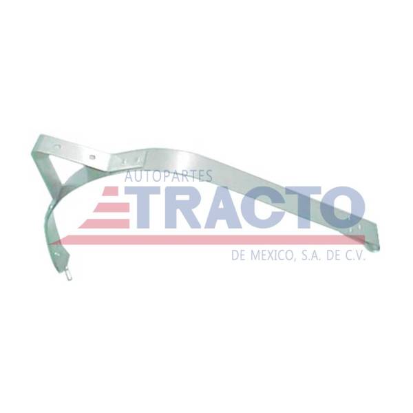 ALTTEC - FUEL TANK STRAP 24 1/2" WITH STEP BRACKET STAINLESS STEEL FOR KENWORTH T800