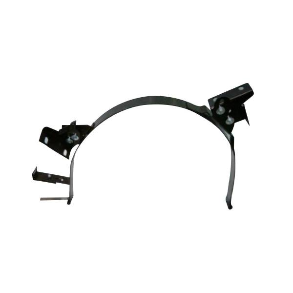 ALTTEC - FUEL TANK STRAP 25" WITH UP FUEL TANK COVER PAINTED BLACK STEEL FOR FREIGHTLINER CASCADIA