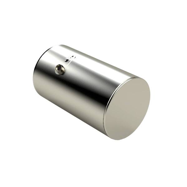 ALTTEC - ALUMINUM FUEL TANK 100 GALLON 26" DIAMETER 45 1/4" LENGTH REAR FILL PASSENGER SIDE FOR VOLVO & MACK