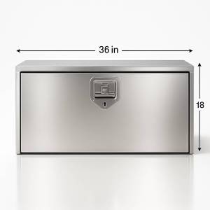 ALTTEC - Heavy Duty toolbox 18x18x36 Aluminum body & Chrome Stainless steel door - Image 2