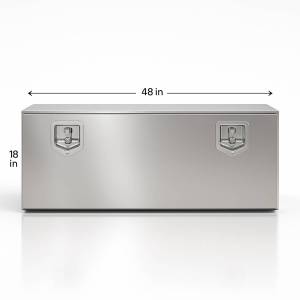ALTTEC - Heavy Duty toolbox 18x18x48 Aluminum body & Chrome Stainless steel door - Image 2