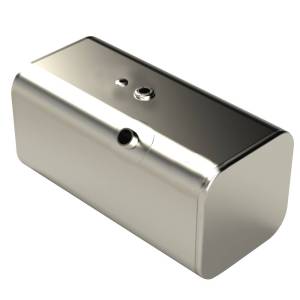 RECTANGULAR FUEL TANK 18" X 18 1/2" X 64" 90 GALLONS DRIVER SIDE REAR FILL FOR FREIGHTLINER M2
