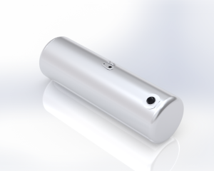 FUEL TANK 23" DIAMETER 77" LENGTH 135 GALLONS DRIVER SIDE REAR FILL FOR PETERBILT 2007 - POST