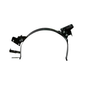 FUEL TANK STRAP 25" WITH UP FUEL TANK COVER PAINTED BLACK STEEL FOR FREIGHTLINER CASCADIA