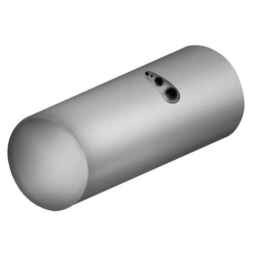 Fuel Tank, 22" Diameter,  55" Long, 80 Gallons, Driver Side, Rear Fill, Mack Application